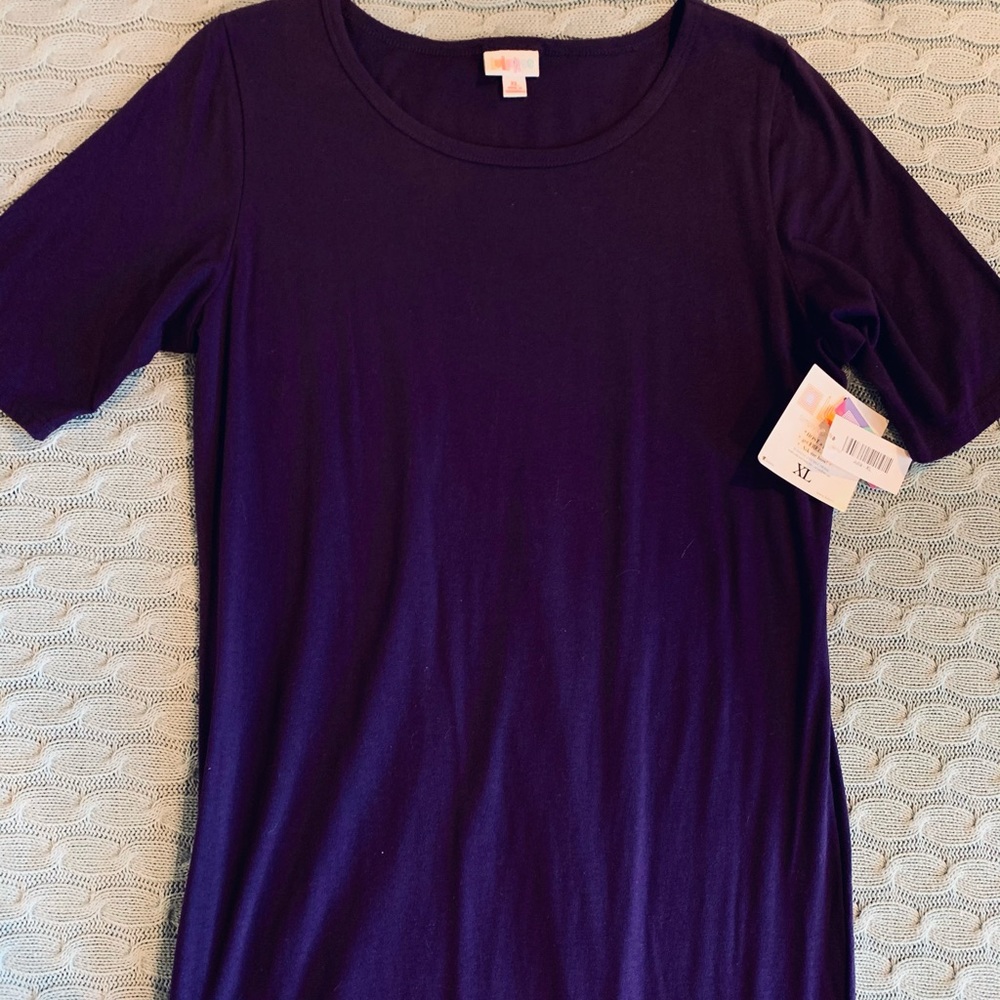 COPY - LuLaRoe Julia NWT eggplant color